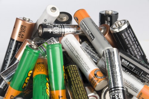 Transfer station conveyor belts with separated materials